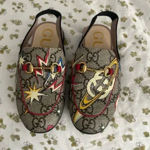 Gucci Kids Shoes with Red and Yellow Accents