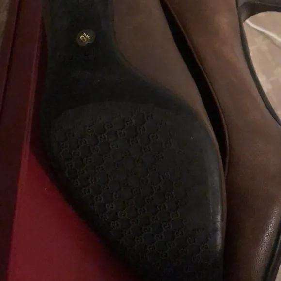 Gucci Tom Ford shoes pumps 6.5 36.5 kitten heels comfortable brown
