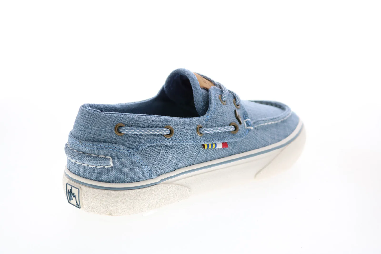 Guy Harvey Gulf Linen GHWGULFT-436 Womens Blue Loafers & Slip ons Boat Shoes