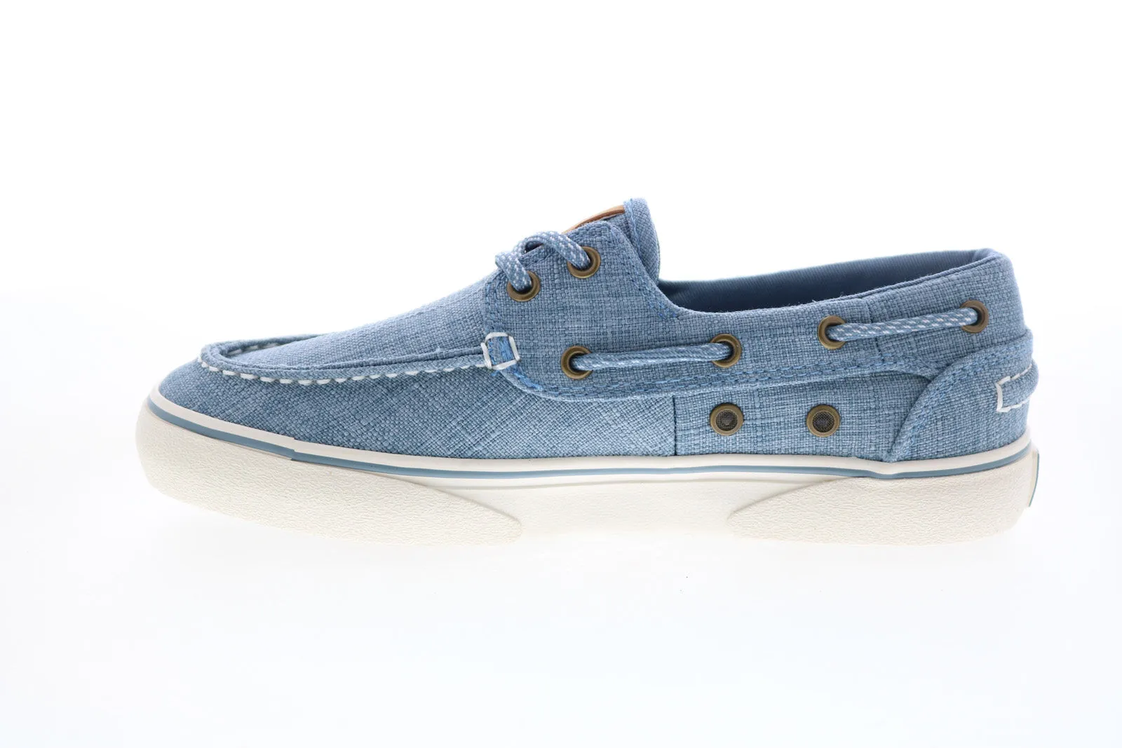 Guy Harvey Gulf Linen GHWGULFT-436 Womens Blue Loafers & Slip ons Boat Shoes
