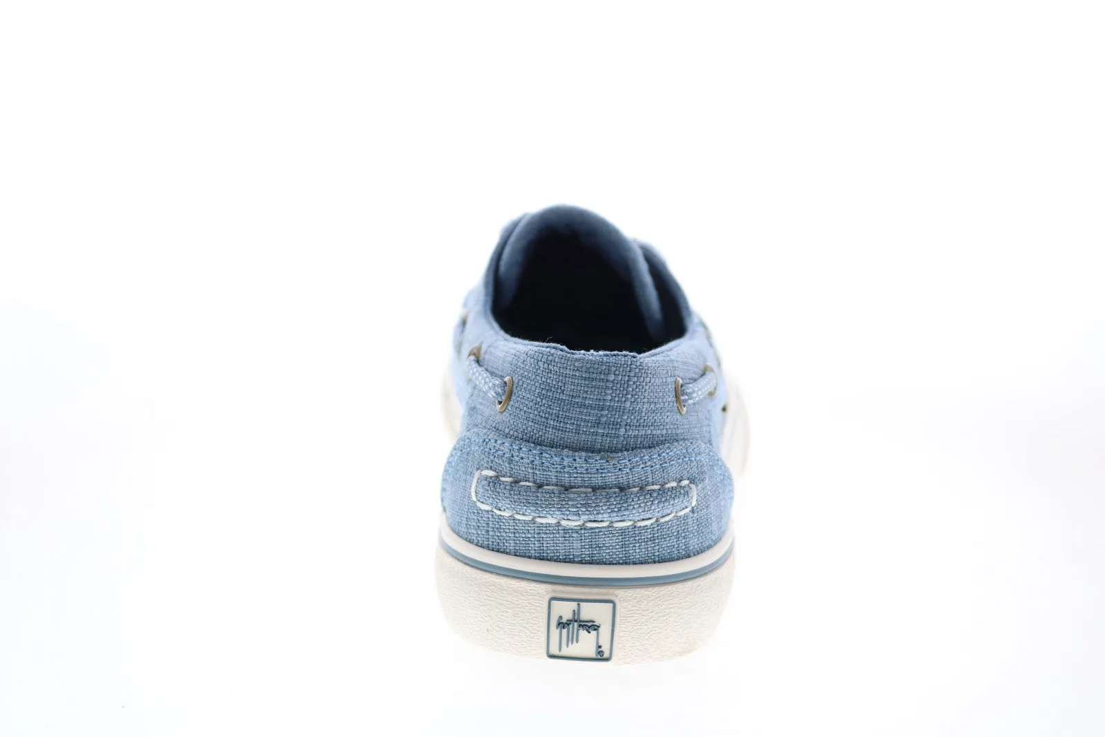 Guy Harvey Gulf Linen GHWGULFT-436 Womens Blue Loafers & Slip ons Boat Shoes