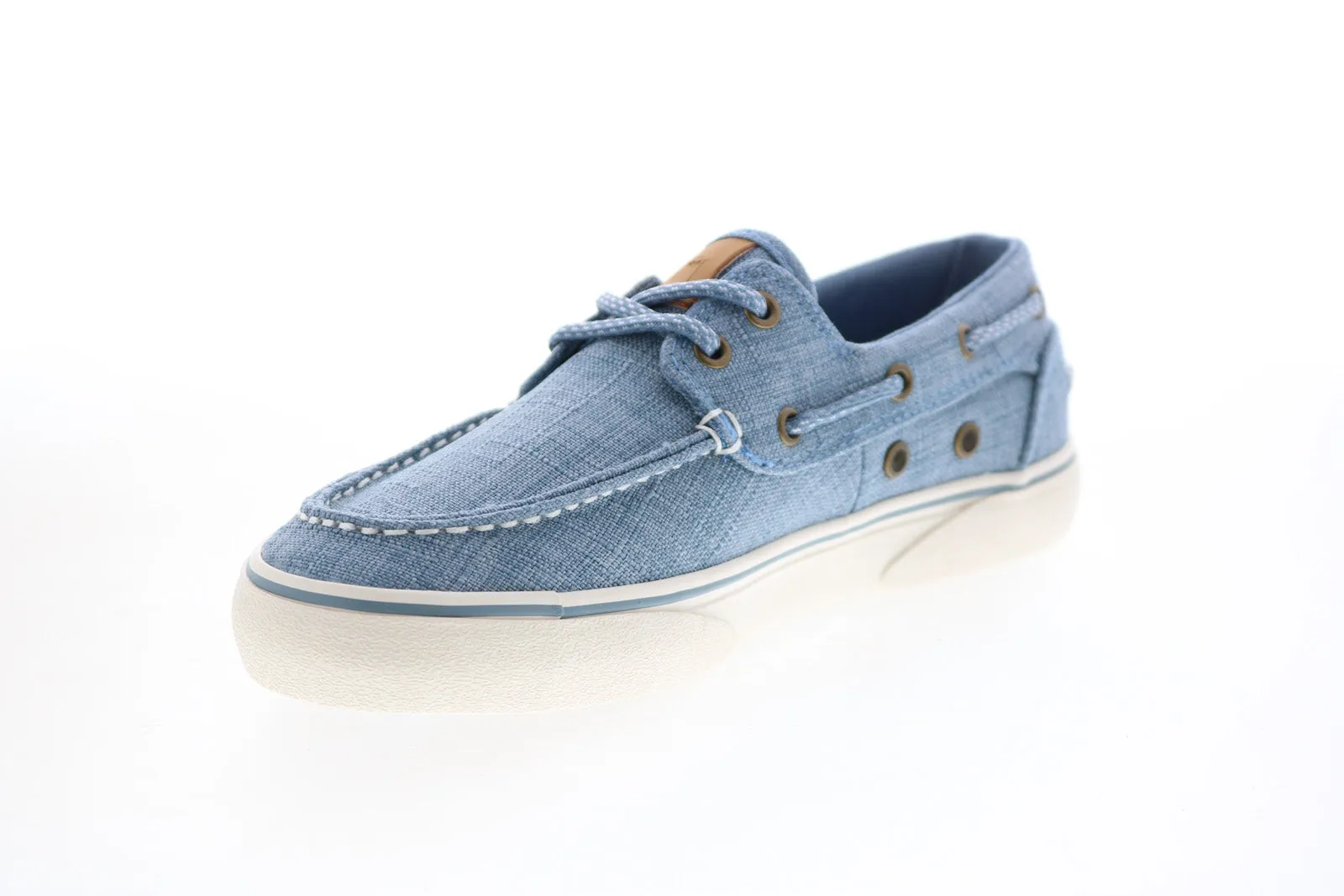 Guy Harvey Gulf Linen GHWGULFT-436 Womens Blue Loafers & Slip ons Boat Shoes