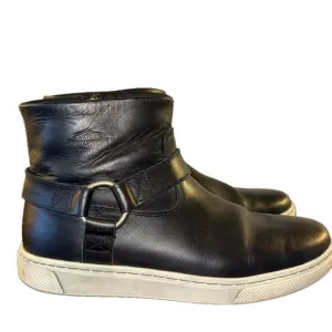 Harley-Davidson Bateman Harness D84707 Womens Black Leather Motorcycle Boots 8.5