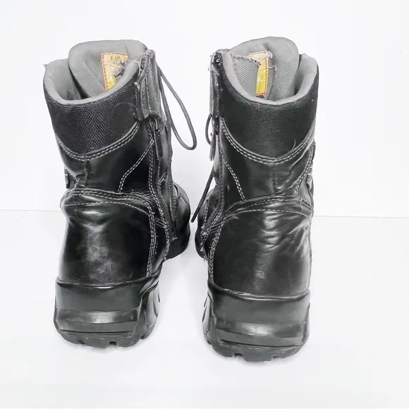 Harley Davidson Black Leather Motorcycle Moto Boots Size 10 Men’s