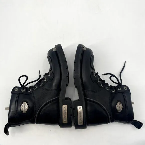 Harley Davidson Black Motorcycle Combat Boots