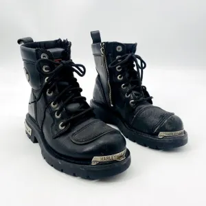Harley Davidson Black Motorcycle Combat Boots