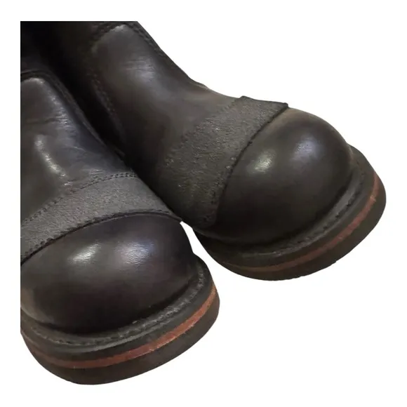 Harley Davidson Boots Women 5.5 Black Biker Motorcycle Leather Embossed