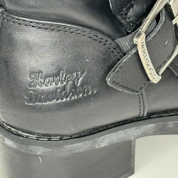 Harley Davidson Boots Womens 9 Khari Motorcycle Riding Black Leather D84180 New