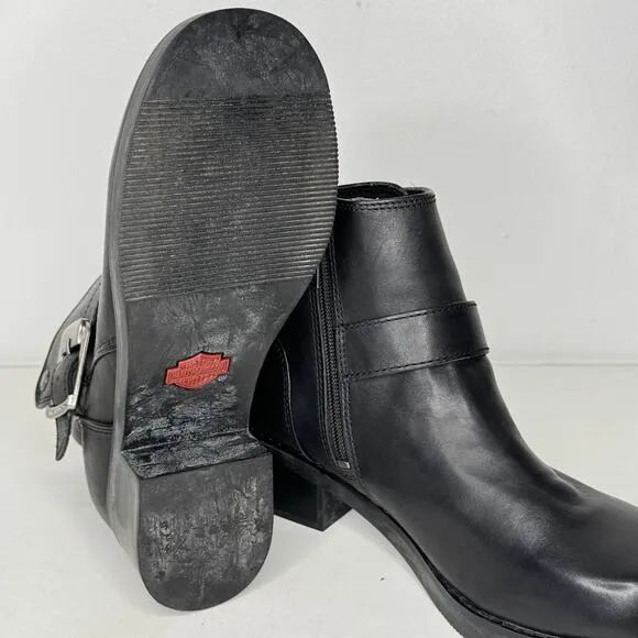 Harley Davidson Boots Womens 9 Khari Motorcycle Riding Black Leather D84180 New