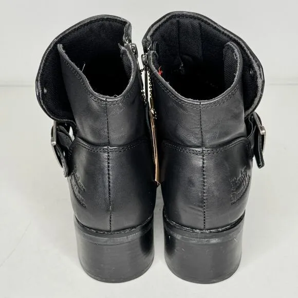 Harley Davidson Boots Womens 9 Khari Motorcycle Riding Black Leather D84180 New