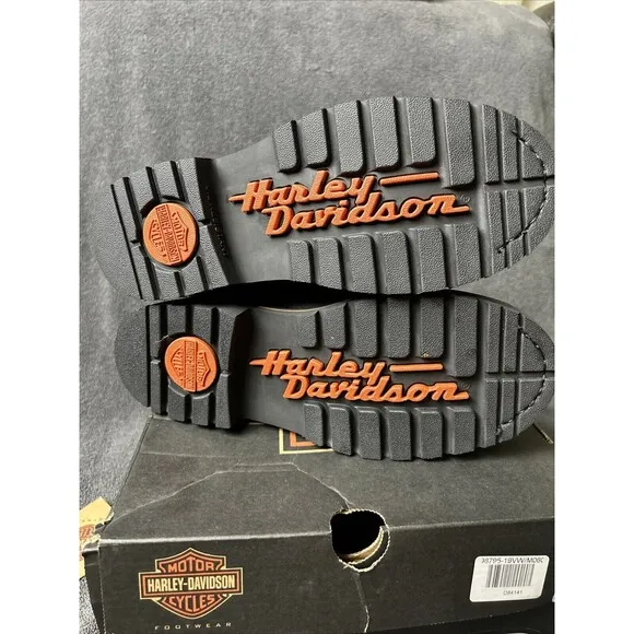 Harley Davidson Boots Women’s Size 6 Black Leather Riding Motorcycle NWT