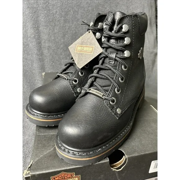 Harley Davidson Boots Women’s Size 6 Black Leather Riding Motorcycle NWT