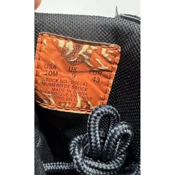 Harley Davidson Britford Motorcycle Boots Side-Zip Waterproof Men’s Size 10 M