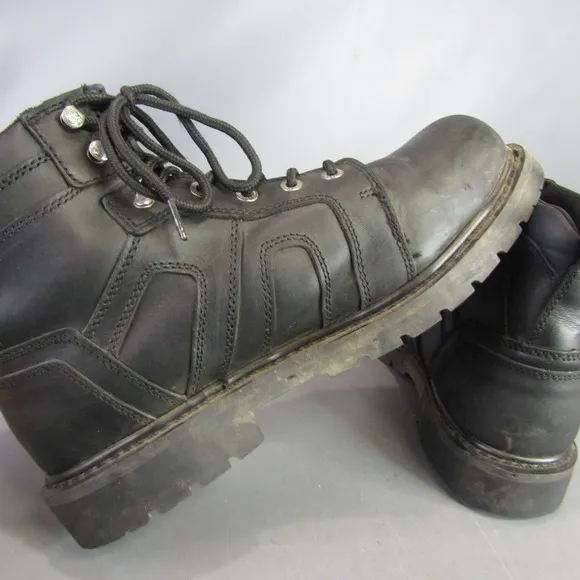 Harley Davidson Chad St Motorcycle Boots Men's Size 13 Leather Biker D93176