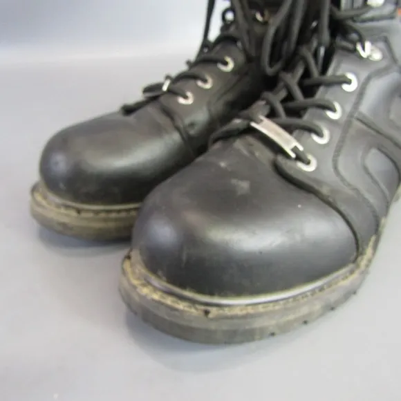Harley Davidson Chad St Motorcycle Boots Men's Size 13 Leather Biker D93176