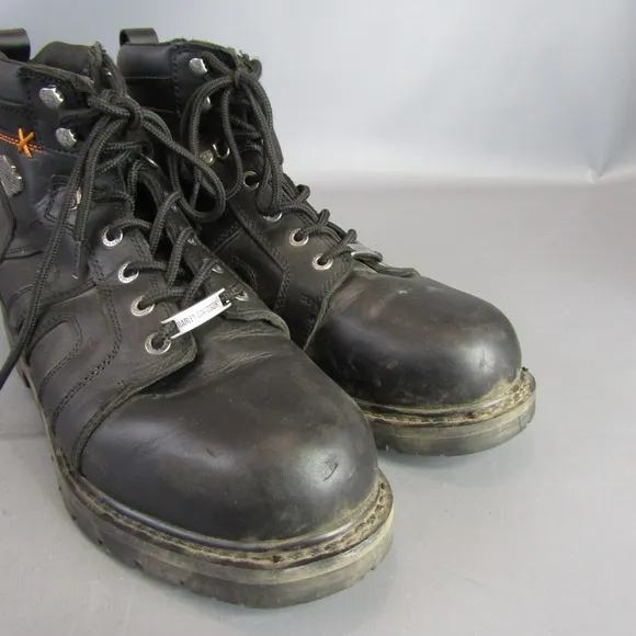 Harley Davidson Chad St Motorcycle Boots Men's Size 13 Leather Biker D93176