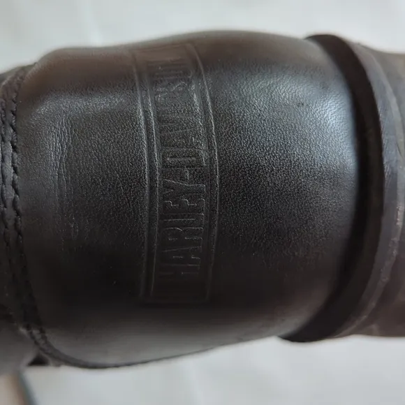 Harley Davidson Faded Glory Leather 8&quot; Motorcycle Boots 10.5 Black