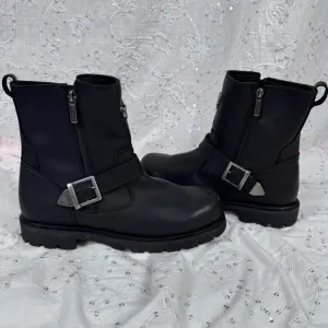 Harley Davidson Flagstone Leather Motorcycle Boots Men’s 9