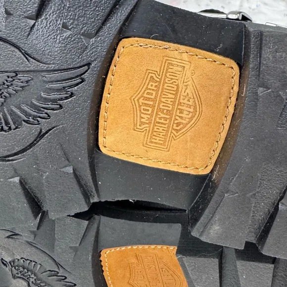 Harley Davidson Flagstone Leather Motorcycle Boots Men’s 9