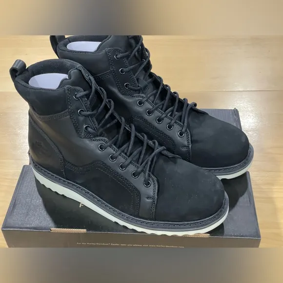 Harley-Davidson Hickman Dual Black Motorcycle Boots Size 11.5  Men’sNew with Box