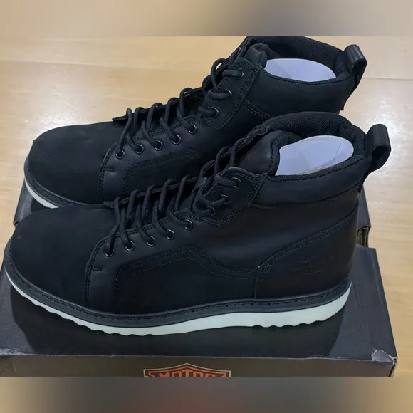 Harley-Davidson Hickman Dual Black Motorcycle Boots Size 11.5  Men’sNew with Box