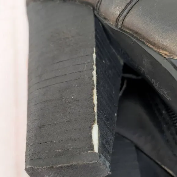 Harley Davidson High Heeled Ankle Boots Black