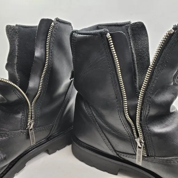 Harley Davidson Interstate Boots Riding Motorcycle Leather Twin Zip 91840 Men 14