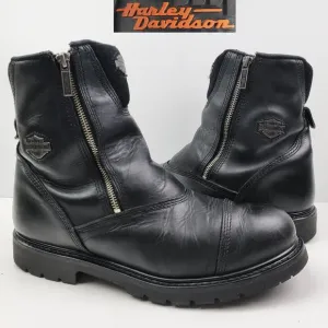 Harley Davidson Interstate Boots Riding Motorcycle Leather Twin Zip 91840 Men 14