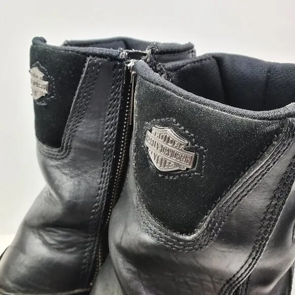 Harley Davidson Interstate Boots Riding Motorcycle Leather Twin Zip 91840 Men 14