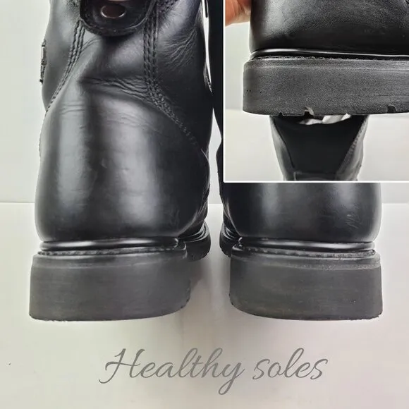 Harley Davidson Interstate Boots Riding Motorcycle Leather Twin Zip 91840 Men 14