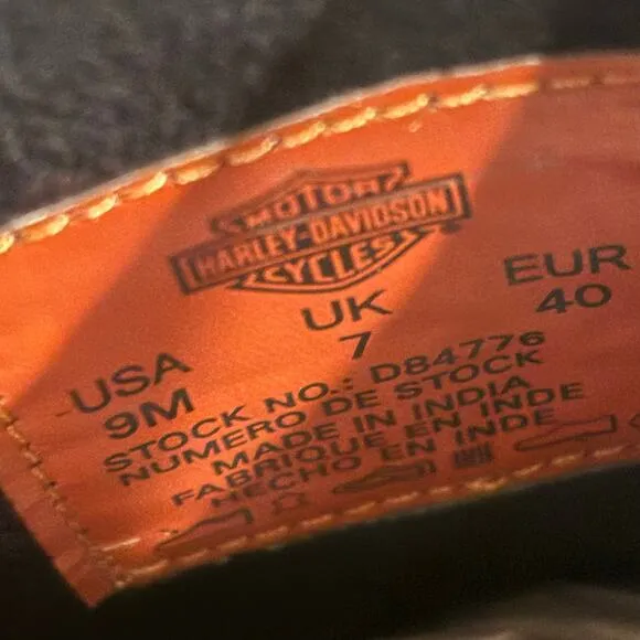 Harley Davidson Jonetta Women's 9M Leather Lightweight Motorcycle Riding Boots
