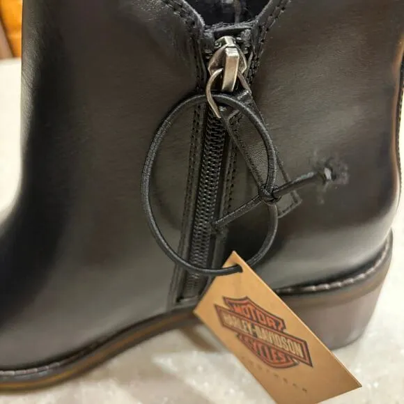 Harley Davidson Jonetta Women's 9M Leather Lightweight Motorcycle Riding Boots