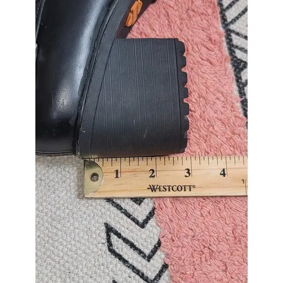 Harley Davidson Lalanne Double Strap Motorcycle Black Boots, sz 7.5
