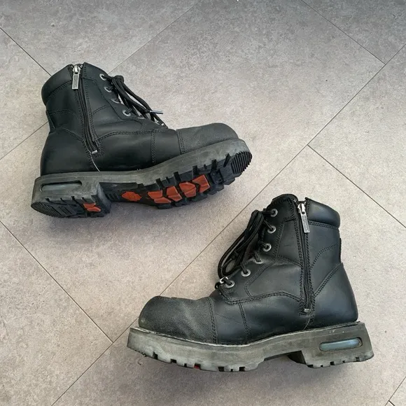Harley Davidson Leather Renshaw Riding Boots