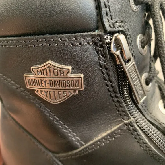 Harley Davidson Leather Renshaw Riding Boots