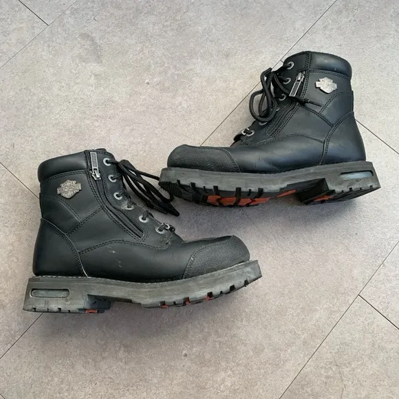 Harley Davidson Leather Renshaw Riding Boots