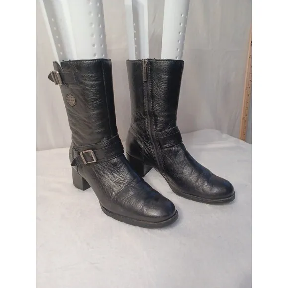 HARLEY DAVIDSON Leather women's boots