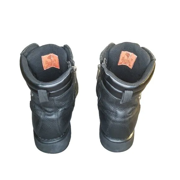 Harley Davidson Marxen Boots Men's Size 8.5 Black Leather Motorcycle  D93805
