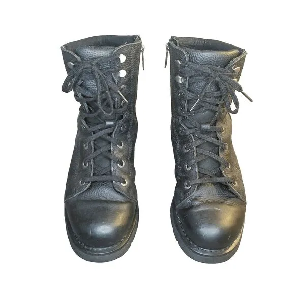 Harley Davidson Marxen Boots Men's Size 8.5 Black Leather Motorcycle  D93805