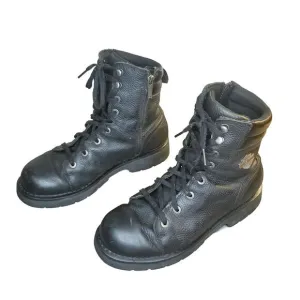 Harley Davidson Marxen Boots Men's Size 8.5 Black Leather Motorcycle  D93805