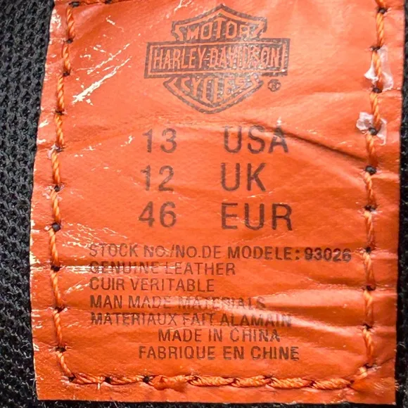 Harley Davidson men 13 Kelby biker motorcycle boots