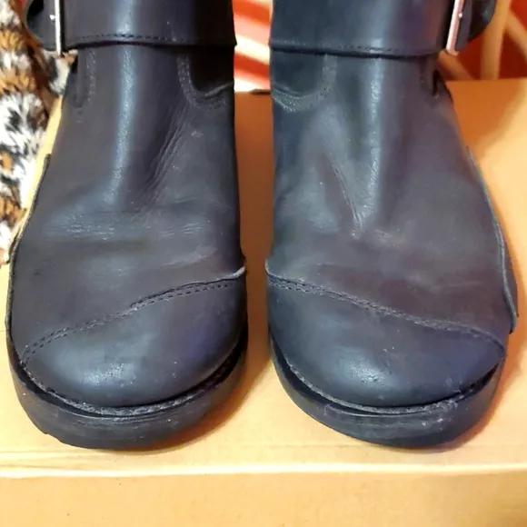 Harley-Davidson Men's 10 Black Logger Conduct Leather Motorcycle Boots