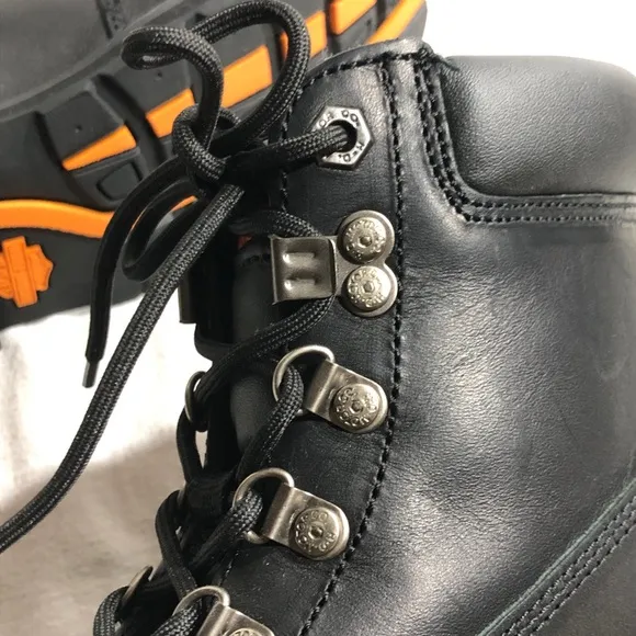 Harley Davidson Men’s Drive Motorcycle Steel Toe Black Boots D91144