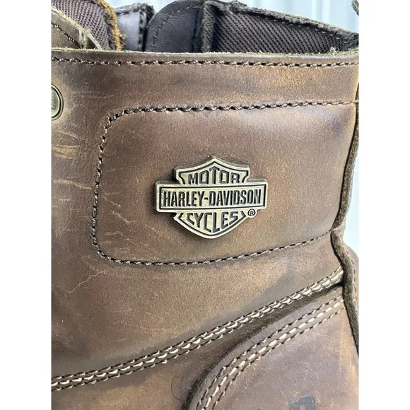 Harley-Davidson Mens Hagerman Brown Motorcycle Boots Size 8 D93470