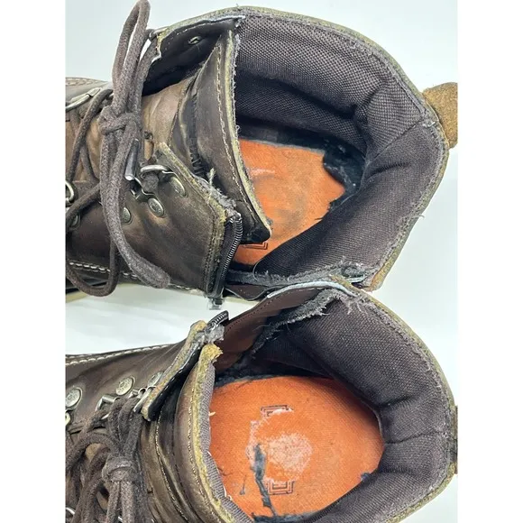 Harley-Davidson Mens Hagerman Brown Motorcycle Boots Size 8 D93470