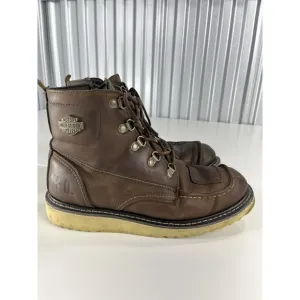 Harley-Davidson Mens Hagerman Brown Motorcycle Boots Size 8 D93470
