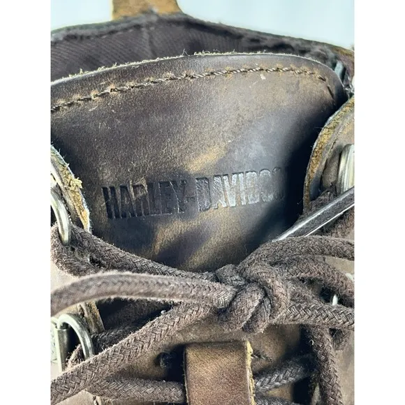 Harley-Davidson Mens Hagerman Brown Motorcycle Boots Size 8 D93470