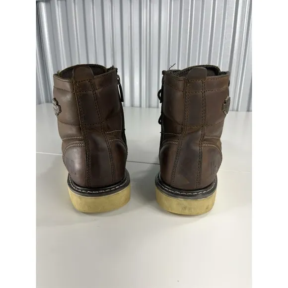 Harley-Davidson Mens Hagerman Brown Motorcycle Boots Size 8 D93470