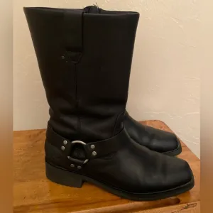 Harley Davidson Mens Korsen Motorcycle Black Leather Boots D93845 Sz 11.…