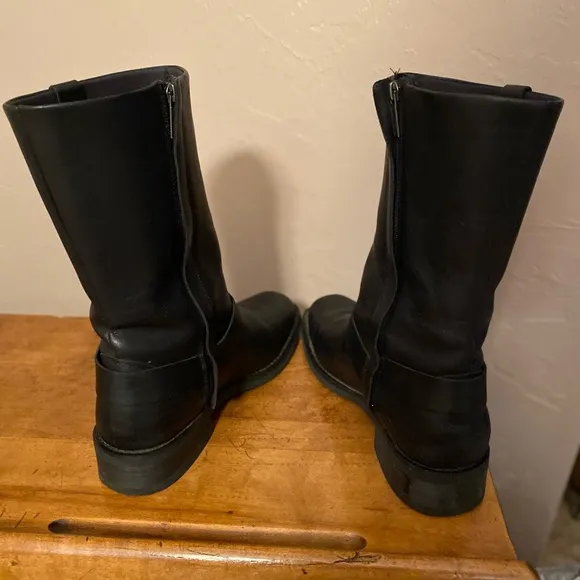 Harley Davidson Mens Korsen Motorcycle Black Leather Boots D93845 Sz 11.…